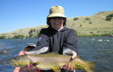 24'' Brown on a may fly during salmon fly hatch.